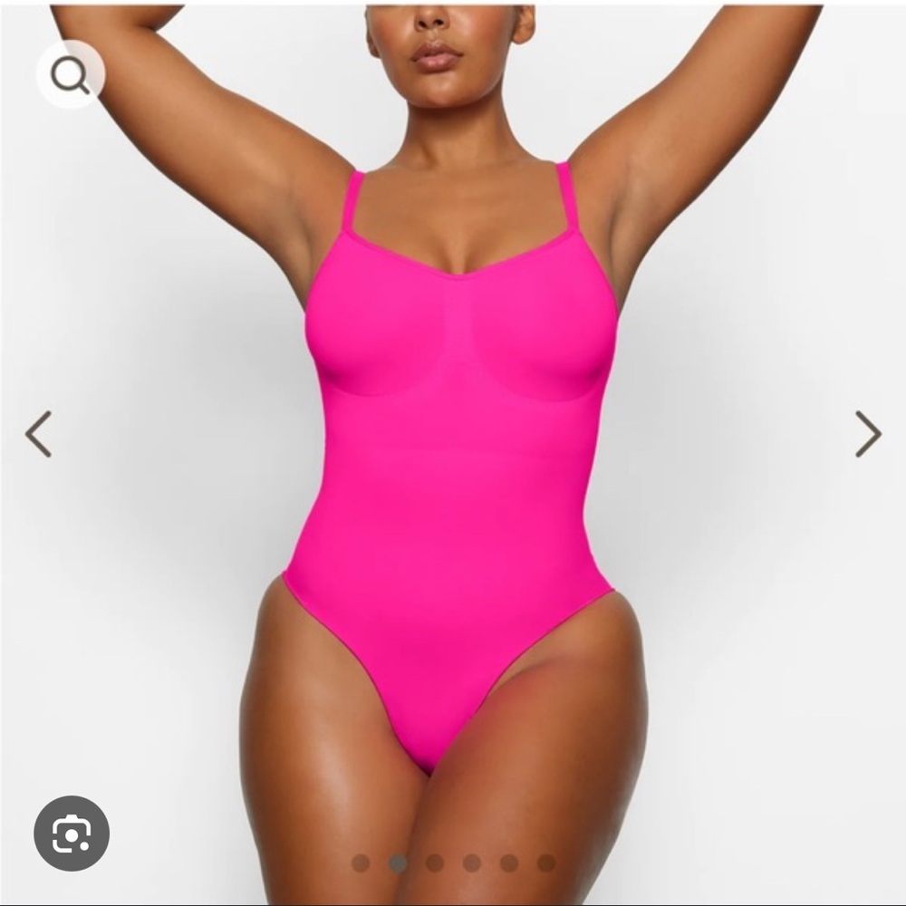 SKIMS Hot Pink Sculpting Bodysuit